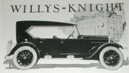 A 1924 Willys-Knight touring car