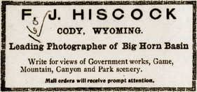 F. J. Hiscock classified ad on page 5 in the July 4, 1906 Enterprise.